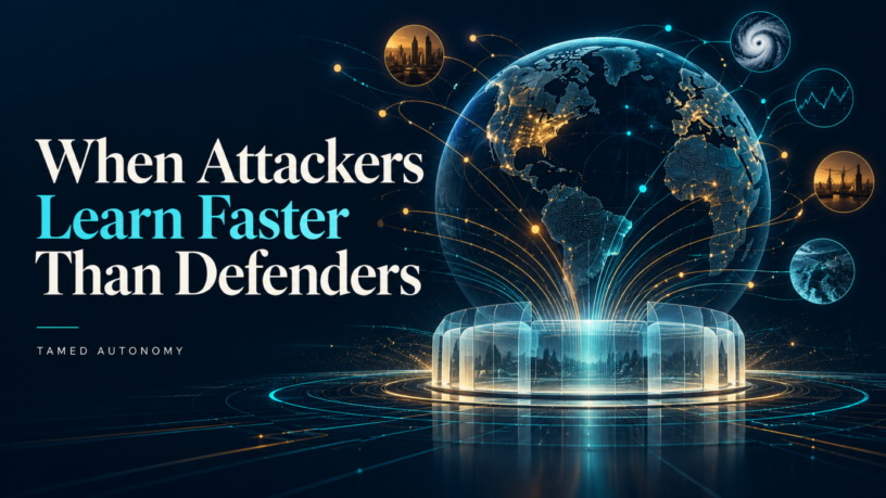 World events and research signals converge on a governed defensive architecture.